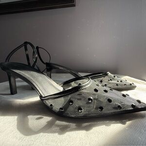 H & M Black Studded Women's Shoes